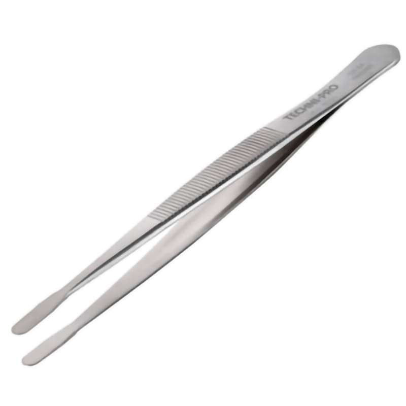 Industrial Tweezers, Style 125, Anti-Acid/Anti-Mag SS, Fine, 4.7"